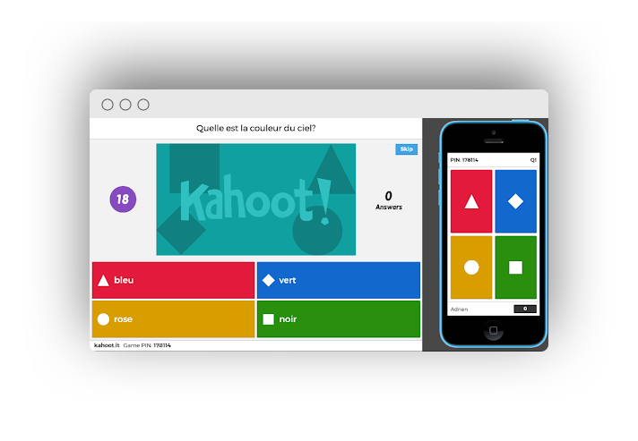 Présentation plateforme Kahoot