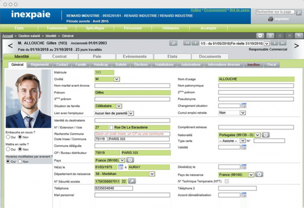 Présentation logiciel Inexpaie