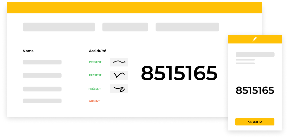 Code code lien pour émargement